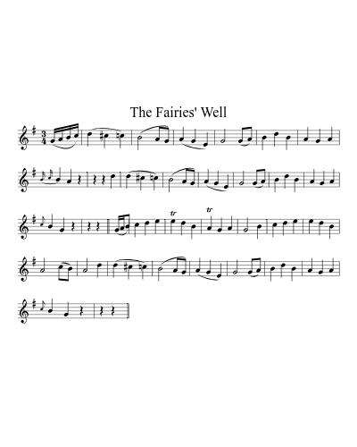 The Fairies' Well sheet music preview