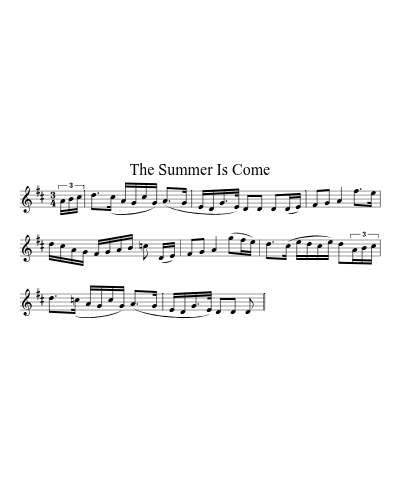 The Summer Is Come sheet music preview