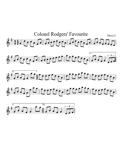 Colonel Rodgers' Favourite