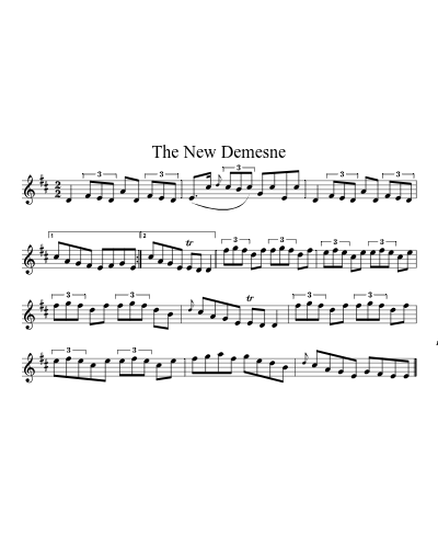 The New Demesne (Version 3) sheet music preview