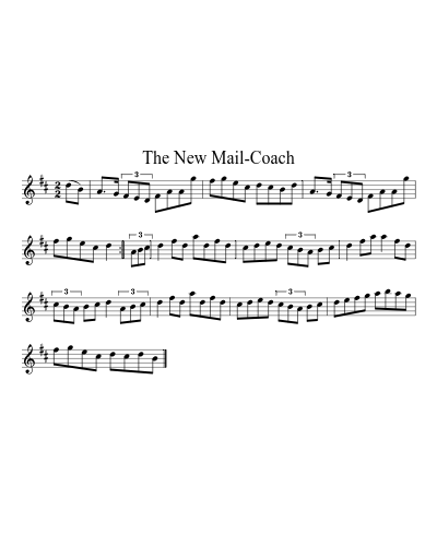 The New Mail-Coach sheet music preview