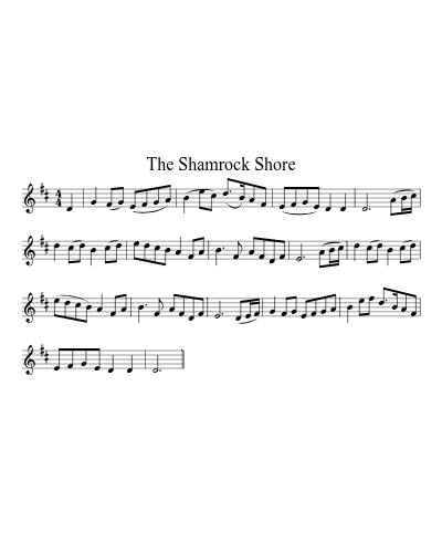 The Shamrock Shore sheet music preview