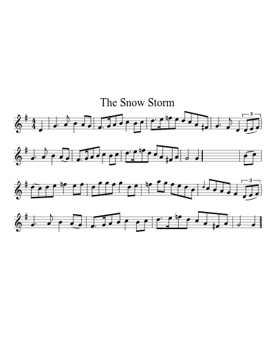 The Snow Storm sheet music preview