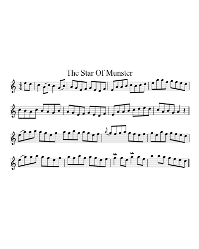 The Star of Munster (Version 3) sheet music preview