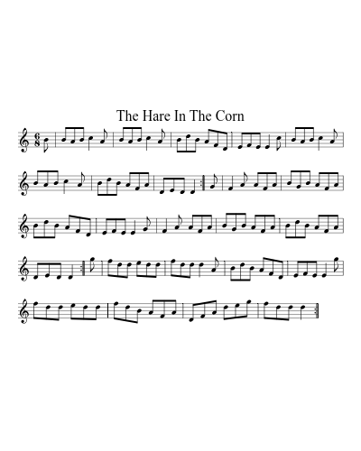 The Hare in the Corn (Version 2)