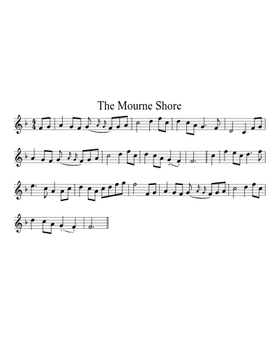 The Mourne shore (Version 2)