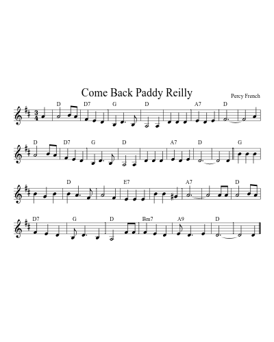 Come Back Paddy Reilly