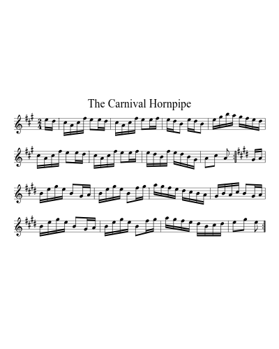 The Carnival Hornpipe sheet music preview
