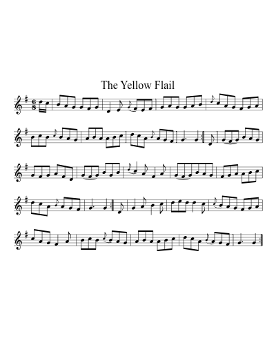 The Yellow Flail sheet music preview