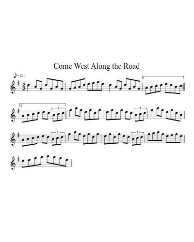 Come West Along The Road preview