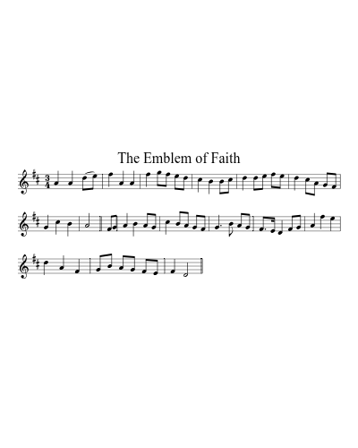 The Emblem of Faith sheet music preview