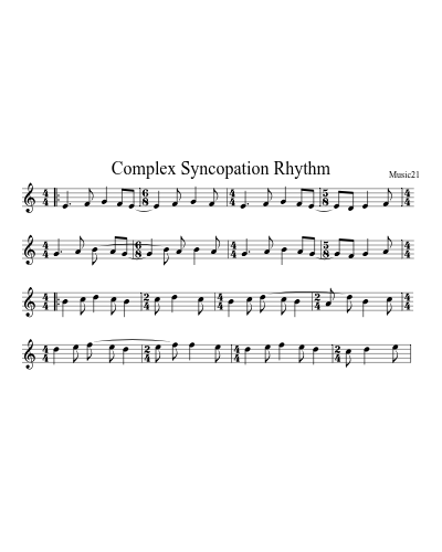 Complex Syncopation Rhythm preview