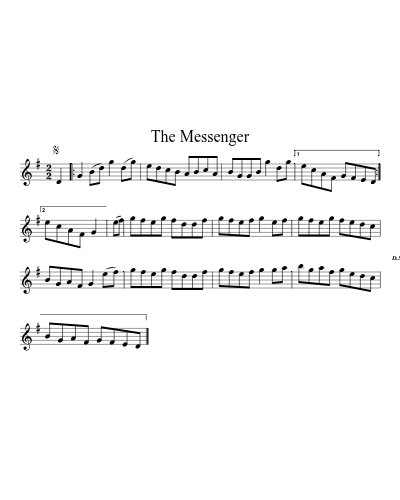 The Messenger (Version 2) sheet music preview
