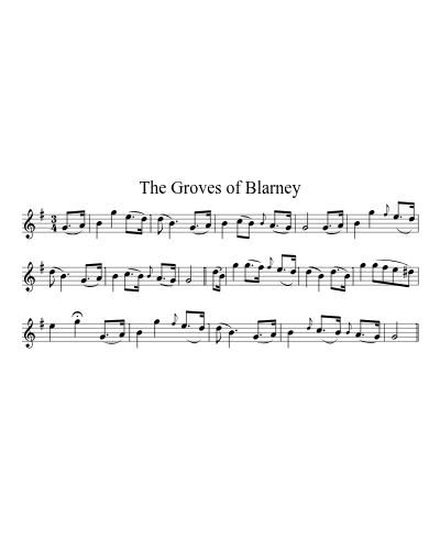 The Groves of Blarney sheet music preview
