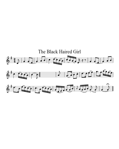 The Black Haired Girl