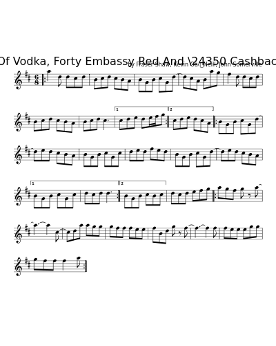 A Bottle Of Vodka, Forty Embassy Red And \24350 Cashback, Please