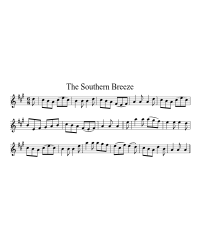 The southern breeze (Version 2) sheet music preview