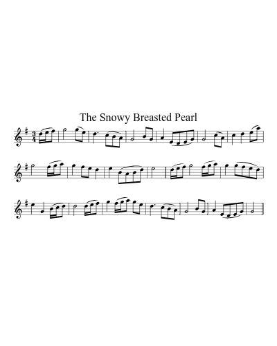 The Snowy Breasted Pearl sheet music preview