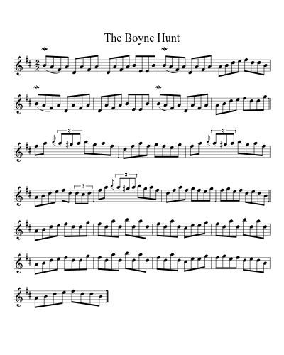 The Boyne Hunt (Version 3) sheet music preview