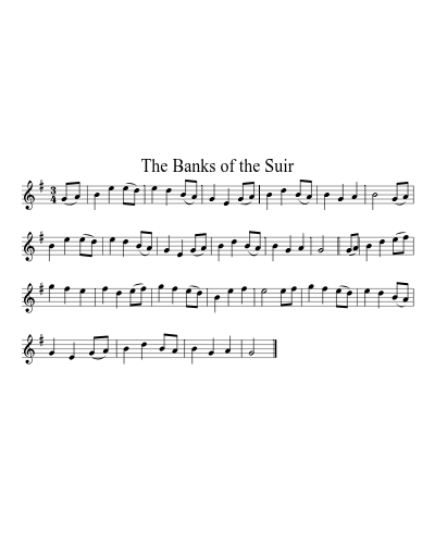 The Banks of the Suir sheet music preview