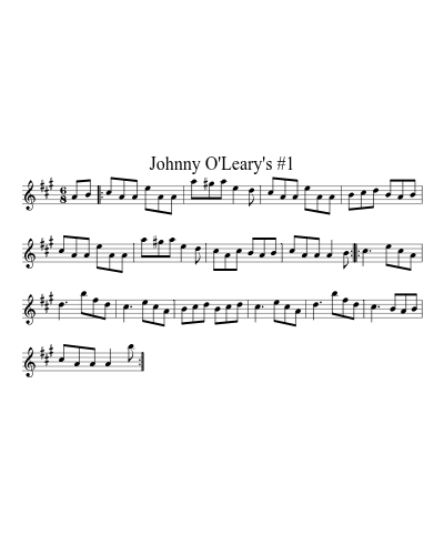 Johnny O'Leary's #1 (Version 2)