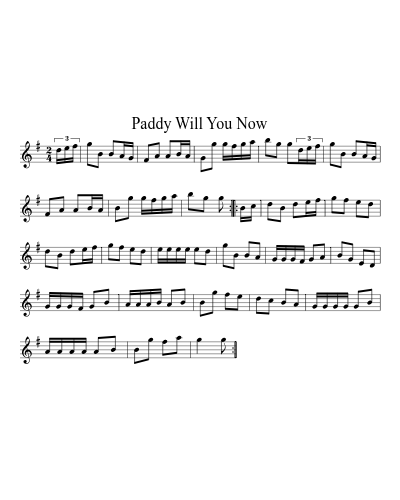 Paddy Will You Now