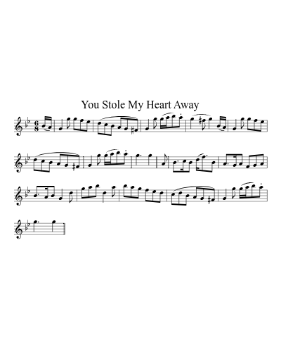 You Stole My Heart Away