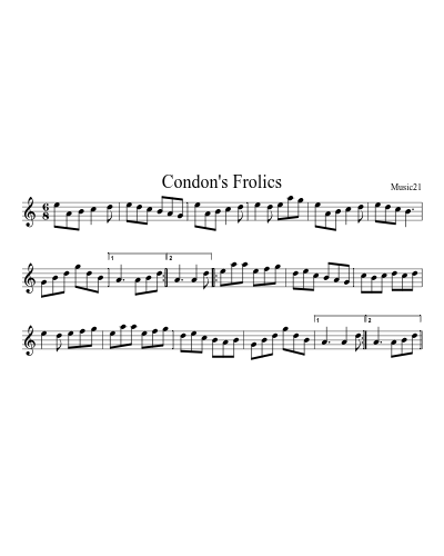 Condon's Frolics (Version 2)