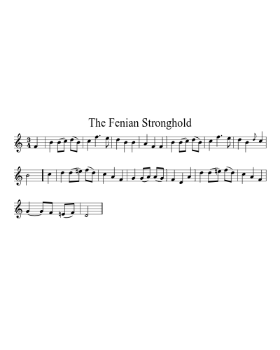 The Fenian Stronghold sheet music preview