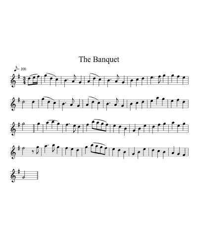 The Banquet sheet music preview