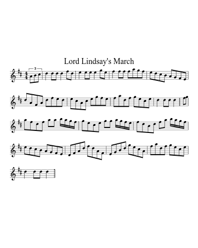 Lord Lindsay's March