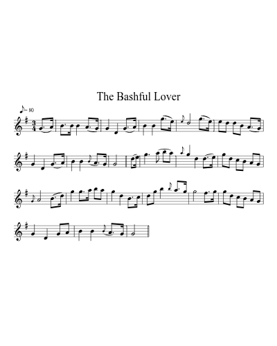 The Bashful Lover (Version 2)