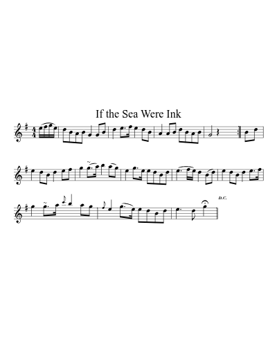 If the Sea Were Ink sheet music preview