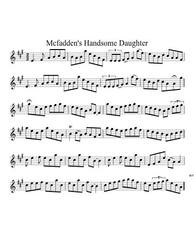 McFadden's Handsome Daughter (Version 2)