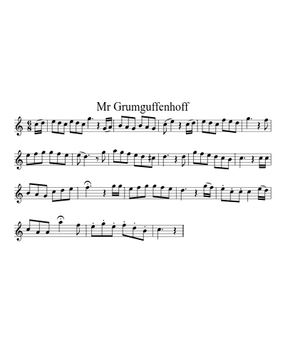Mr Grumguffenhoff sheet music preview