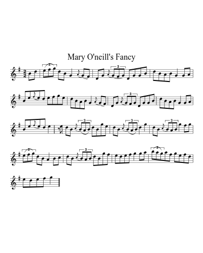 Mary O'Neill's Fancy (Version 3) preview