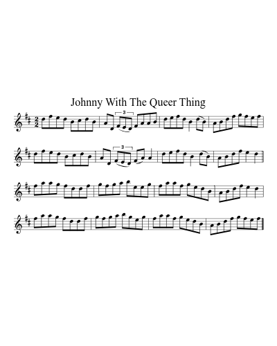 Johnny with the queer thing (Version 3)