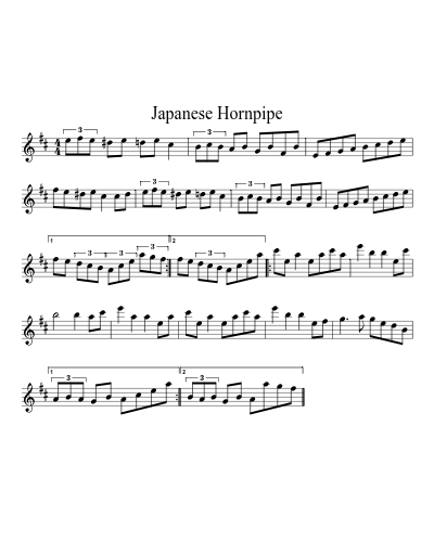 Japanese Hornpipe (Version 2) preview