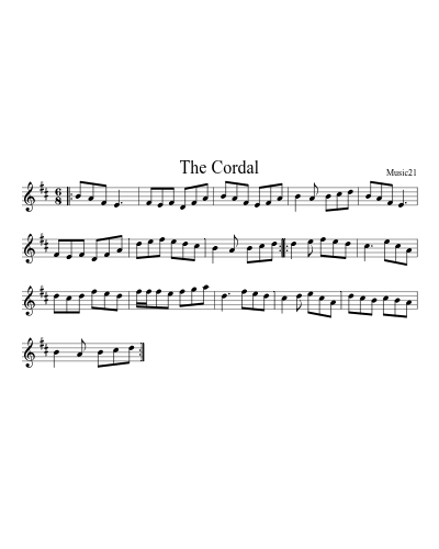 The Cordal sheet music preview