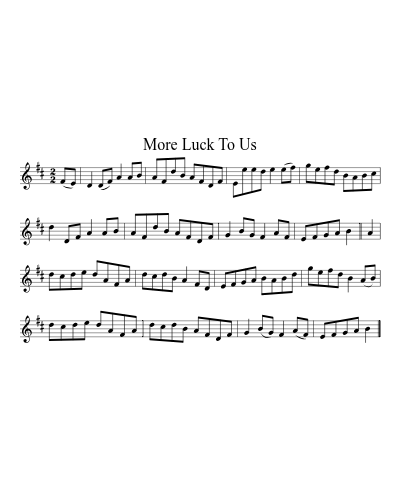 More Luck to Us (Version 2)