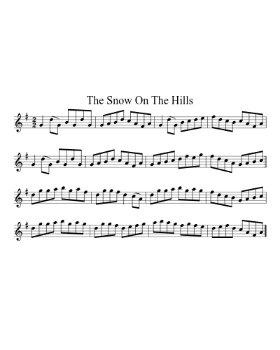 The snow on the hills (Version 3)