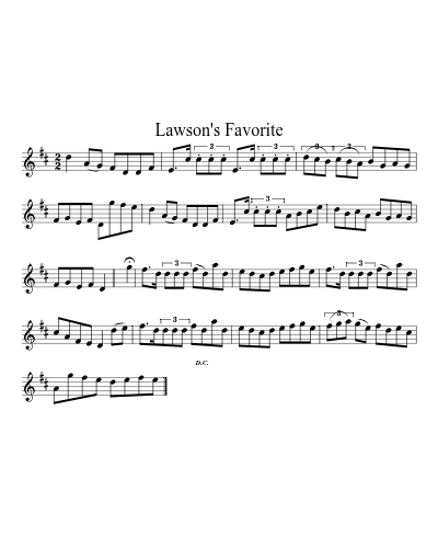 Lawson's Favorite (Version 2)