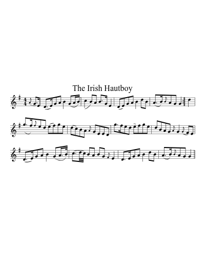 The Irish Hautboy sheet music preview