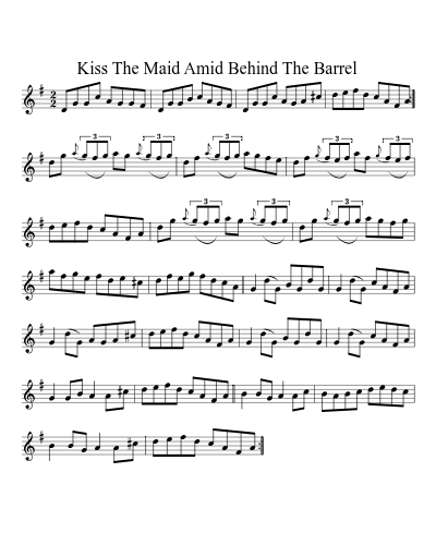 Kiss The Maid Amid Behind The Barrel preview
