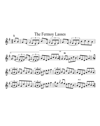 The Fermoy lasses (Version 3) sheet music preview