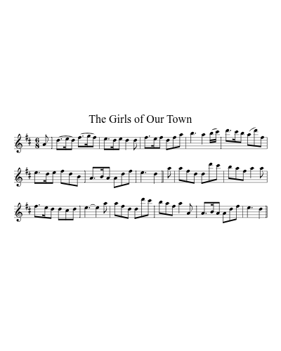 The Girls of Our Town sheet music preview