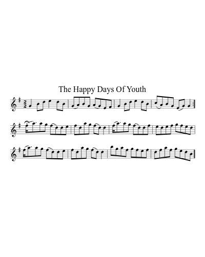 The Happy Days Of Youth (Version 3) preview