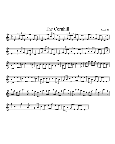 The Cornhill sheet music preview