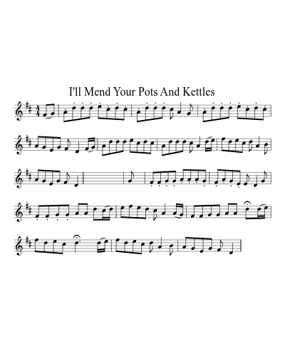 I'll Mend Your Pots And Kettles
