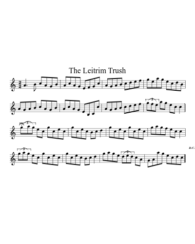 The Leitrim Trush sheet music preview